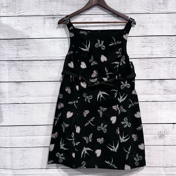 Maeve Anthropologie Sleeveless Boat Neck Mini Dress Size 14 Cocktail New - Picture 2 of 12